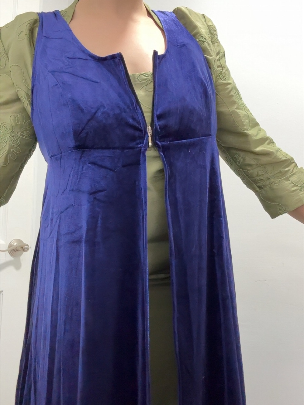 Velvet regency pelisse duster - Picture 4 of 8